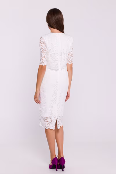 Sukienka Model S379 Ecru - Stylove — zdjęcie 3
