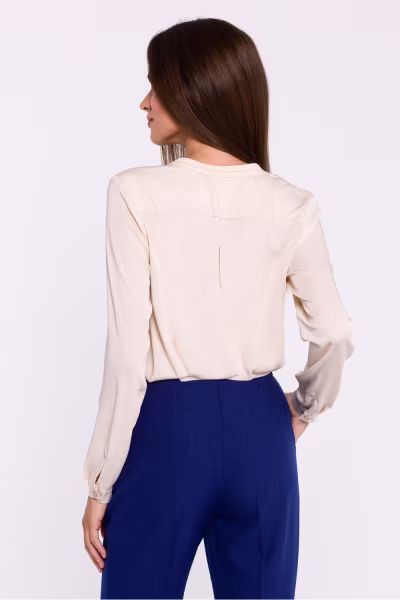 Bluzka Model S375 Beige - Stylove — zdjęcie 3