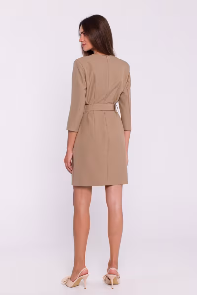 Sukienka Model S369 Beige - Stylove — zdjęcie 3