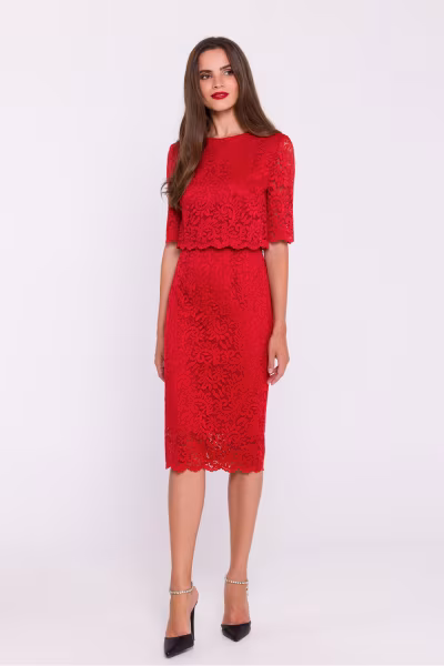 Sukienka Model S379 Red - Stylove — zdjęcie 1