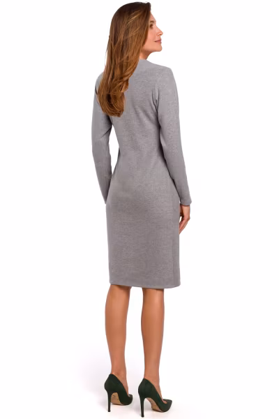 Sukienka Model S178 Grey - Stylove — zdjęcie 2