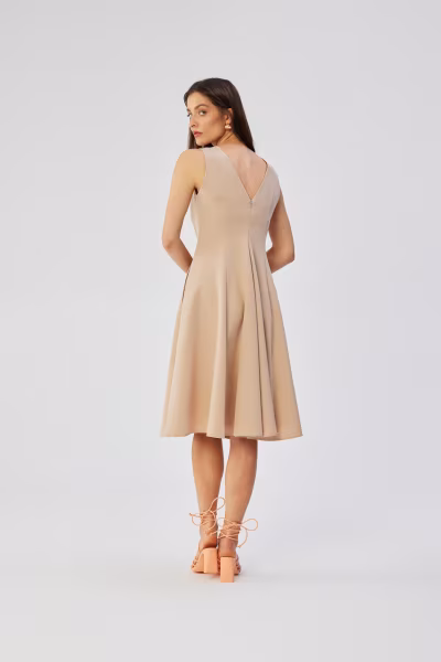 Sukienka Model S358 Beige - Stylove — zdjęcie 3