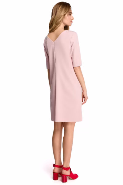 Sukienka Model S113 Powder Pink - Stylove — zdjęcie 2