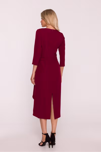 Sukienka Model S425 Bordo - Stylove — zdjęcie 3