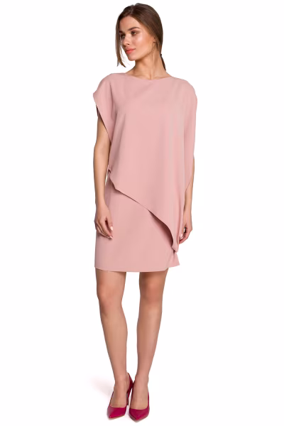 Sukienka Model S262 Powder Pink - Stylove — zdjęcie 1