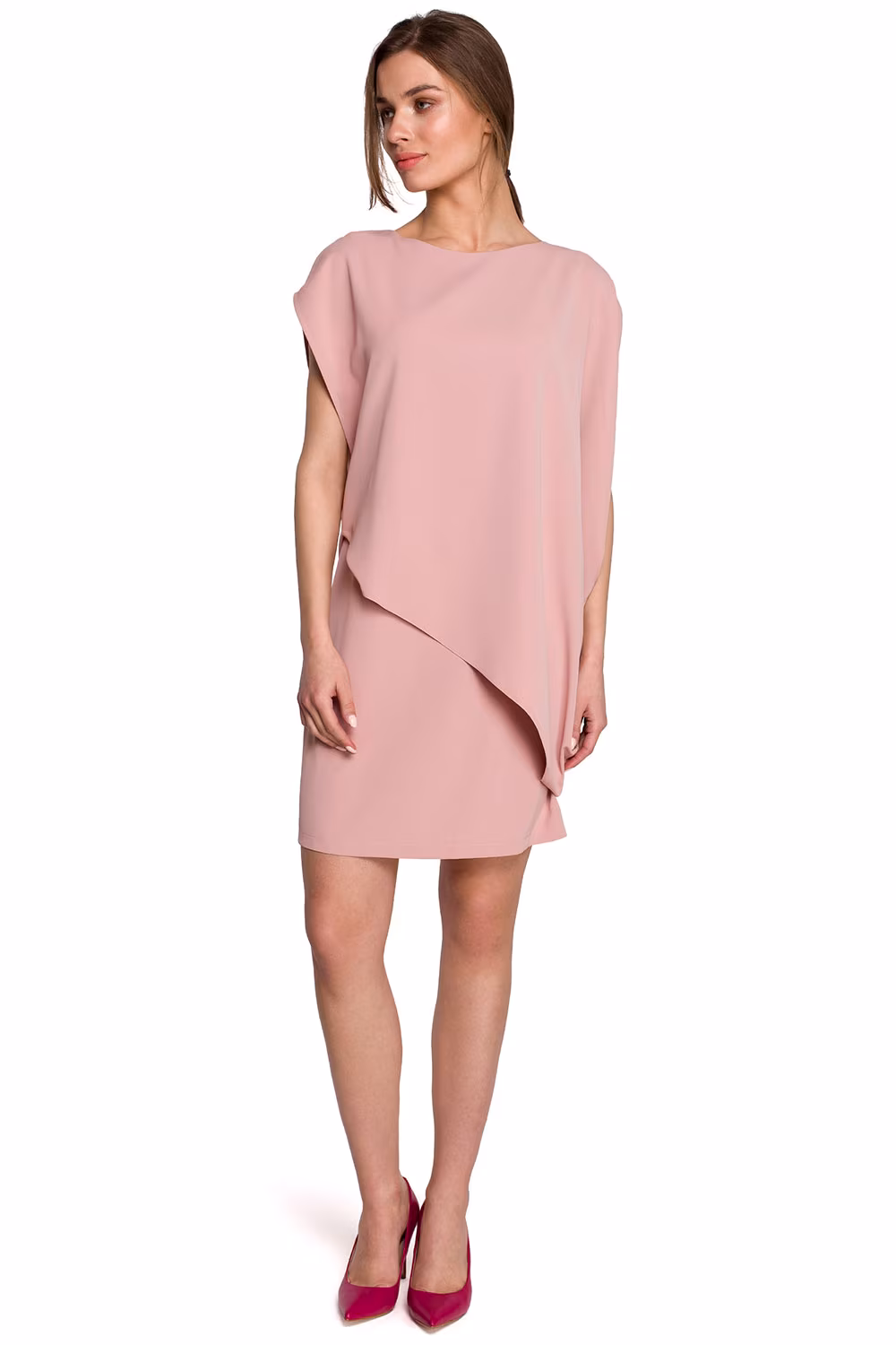 Sukienka Model S262 Powder Pink - Stylove