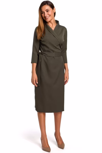 Sukienka Model S175 Khaki - Stylove — zdjęcie 1