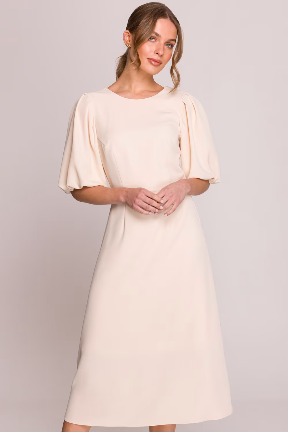 Sukienka Model S400 Śmietana - Stylove