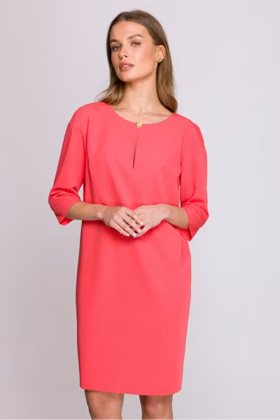 Sukienka Model S394 Coral - Stylove — zdjęcie 1
