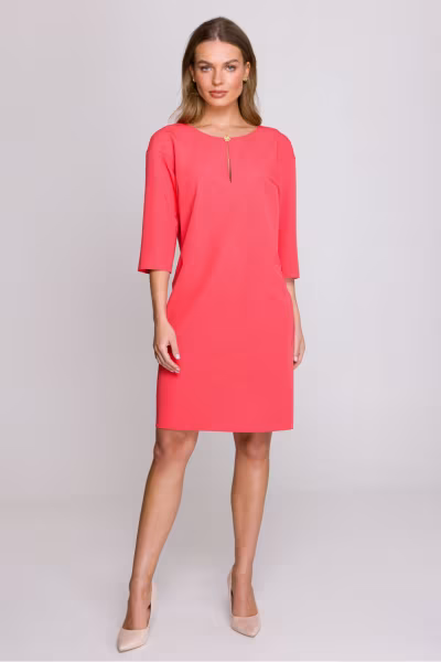 Sukienka Model S394 Coral - Stylove — zdjęcie 2