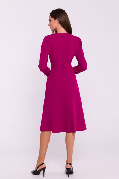 Sukienka Model S378 Śliwka - Stylove — zdjęcie 2