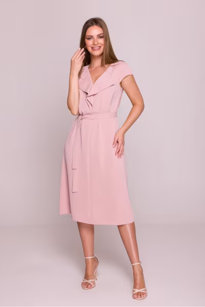 Sukienka Model S411 Powder Pink - Stylove — zdjęcie 1