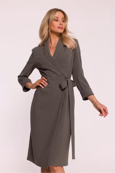 Sukienka Model S415 Khaki - Stylove — zdjęcie 1