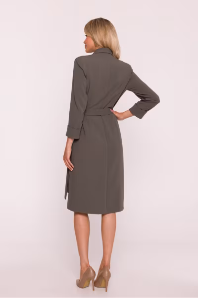 Sukienka Model S415 Khaki - Stylove — zdjęcie 3