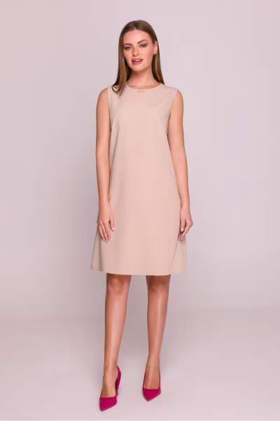 Sukienka Model S408 Beige - Stylove — zdjęcie 2