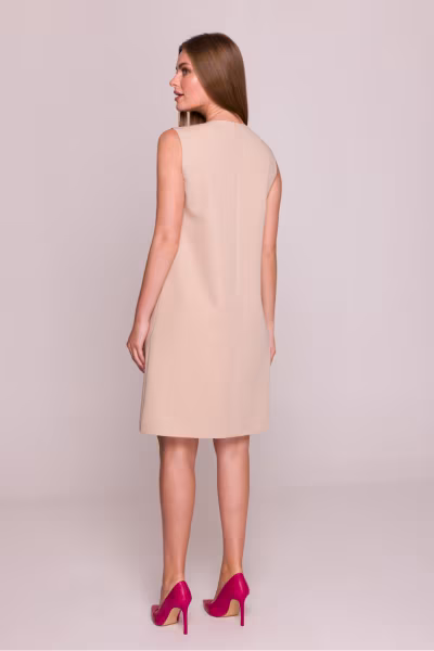 Sukienka Model S408 Beige - Stylove — zdjęcie 3