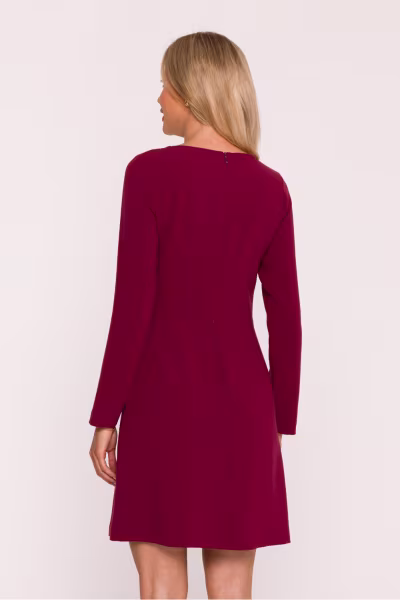 Sukienka Model S419 Bordo - Stylove — zdjęcie 3