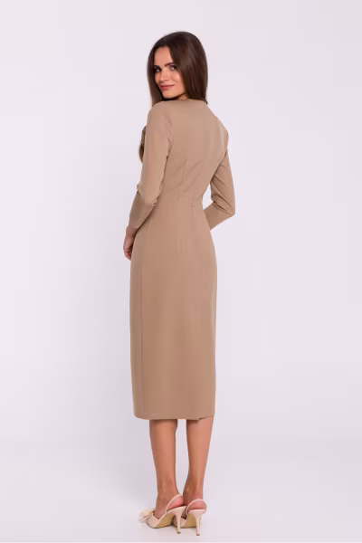 Sukienka Model S372 Beige - Stylove — zdjęcie 3