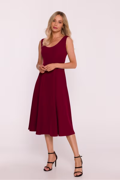 Sukienka Model S424 Bordo - Stylove — zdjęcie 2