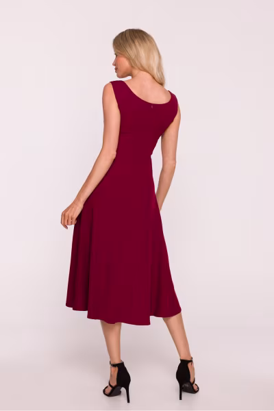 Sukienka Model S424 Bordo - Stylove — zdjęcie 3