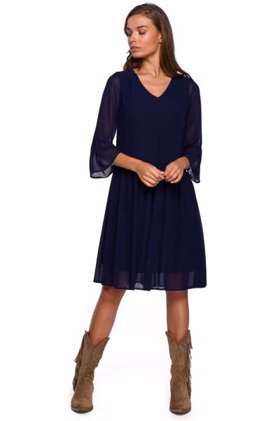 Sukienka Model S236 Navy - Stylove — zdjęcie 1