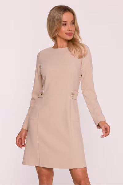Sukienka Model S419 Beige - Stylove — zdjęcie 1