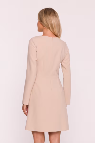Sukienka Model S419 Beige - Stylove — zdjęcie 3