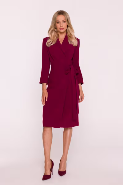 Sukienka Model S415 Bordo - Stylove — zdjęcie 2