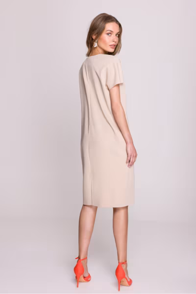 Sukienka Model S392 Beige - Stylove — zdjęcie 3