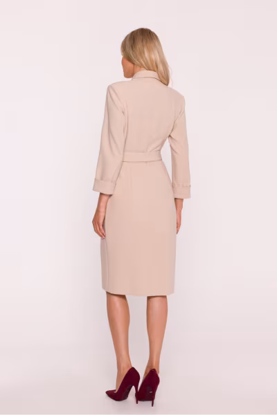 Sukienka Model S415 Beige - Stylove — zdjęcie 3