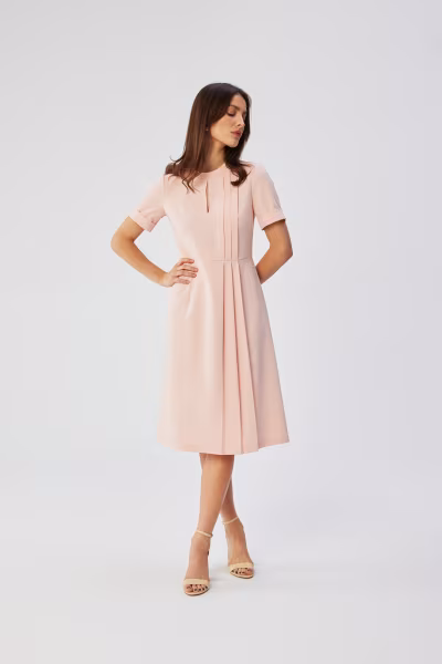 Sukienka Model S361 Powder Pink - Stylove — zdjęcie 1