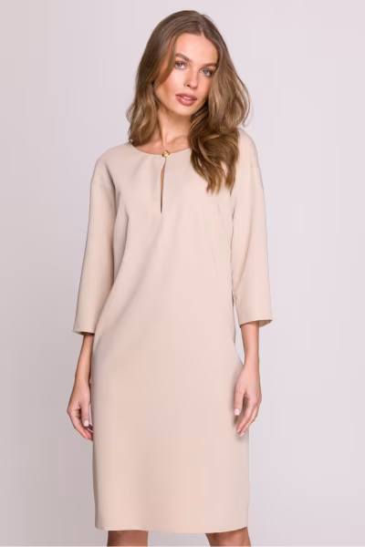 Sukienka Model S394 Beige - Stylove — zdjęcie 1