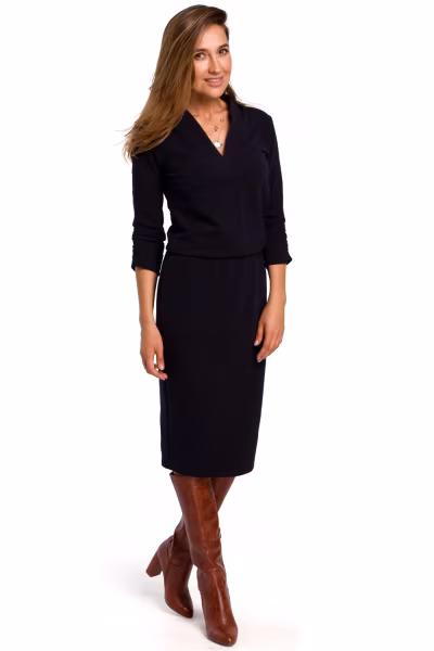 Sukienka Model S194 Atrament - Stylove — zdjęcie 1