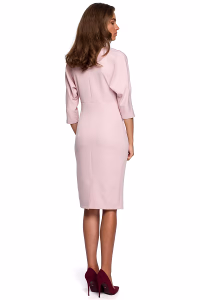 Sukienka Model S242 Powder Pink - Stylove — zdjęcie 2