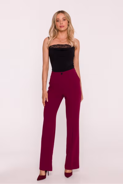 Spodnie Damskie Model S418 Bordo - Stylove — zdjęcie 1