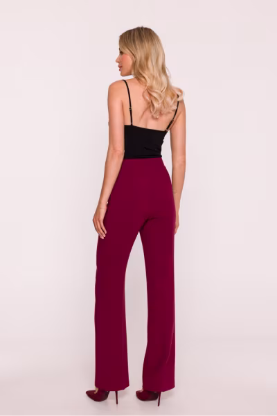 Spodnie Damskie Model S418 Bordo - Stylove — zdjęcie 3