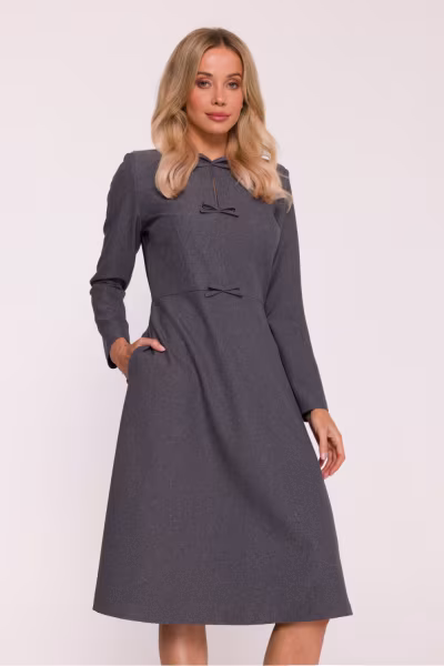 Sukienka Model S413 Grey - Stylove — zdjęcie 1