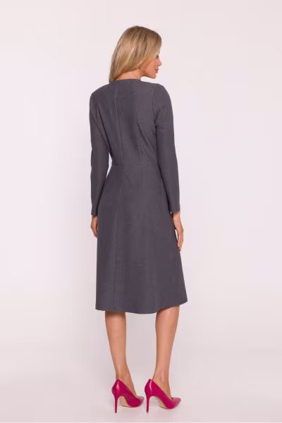 Sukienka Model S413 Grey - Stylove — zdjęcie 3