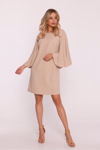 Sukienka Model S426 Beige - Stylove — zdjęcie 2