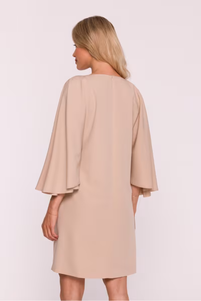 Sukienka Model S426 Beige - Stylove — zdjęcie 3
