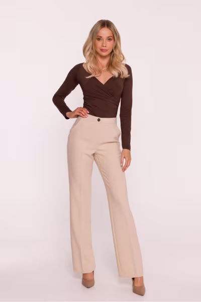 Spodnie Damskie Model S418 Beige - Stylove — zdjęcie 1
