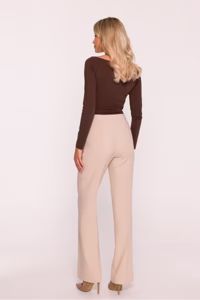 Spodnie Damskie Model S418 Beige - Stylove — zdjęcie 3