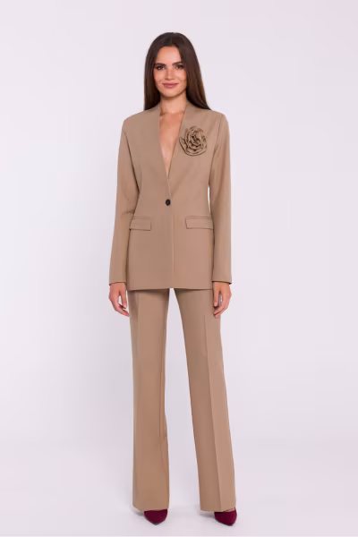 Spodnie Damskie Model S371 Beige - Stylove — zdjęcie 2