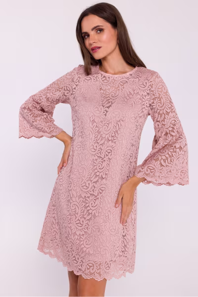 Sukienka Model S380 Powder Pink - Stylove — zdjęcie 1
