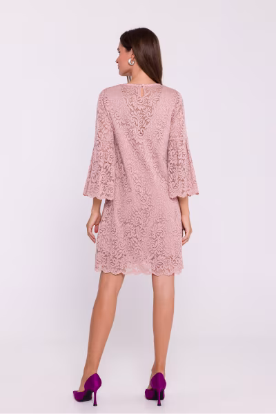 Sukienka Model S380 Powder Pink - Stylove — zdjęcie 3