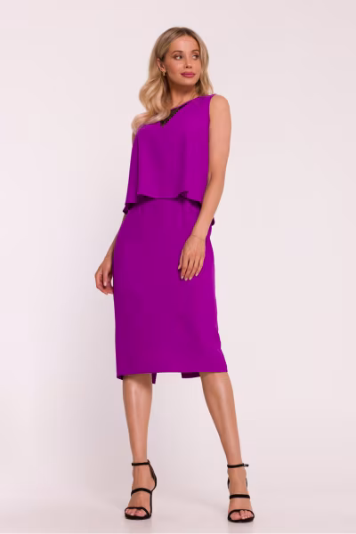 Sukienka Model S422 Lawenda - Stylove — zdjęcie 2