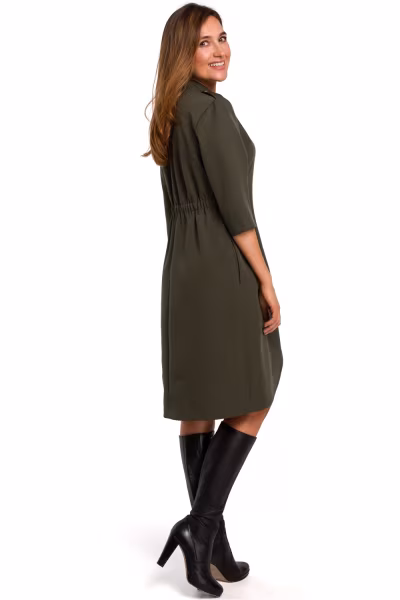 Sukienka Model S189 Khaki - Stylove — zdjęcie 2
