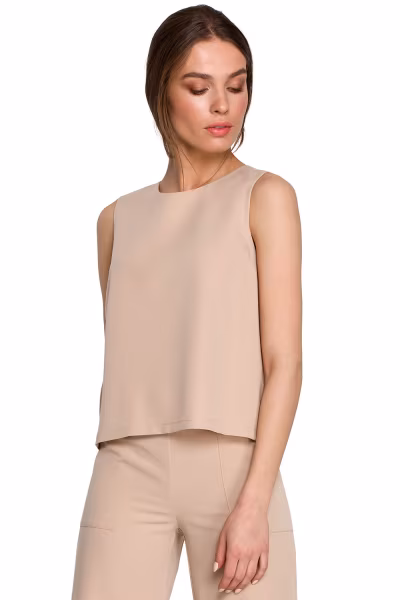Bluzka Model S257 Beige - Stylove — zdjęcie 1