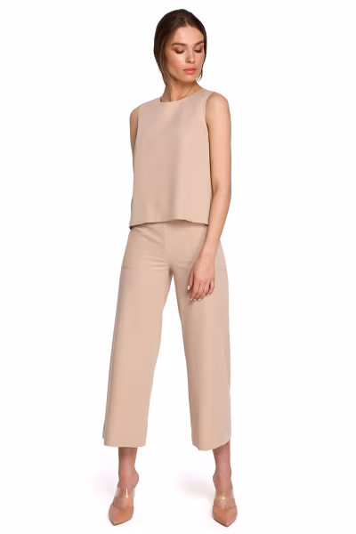 Bluzka Model S257 Beige - Stylove — zdjęcie 2