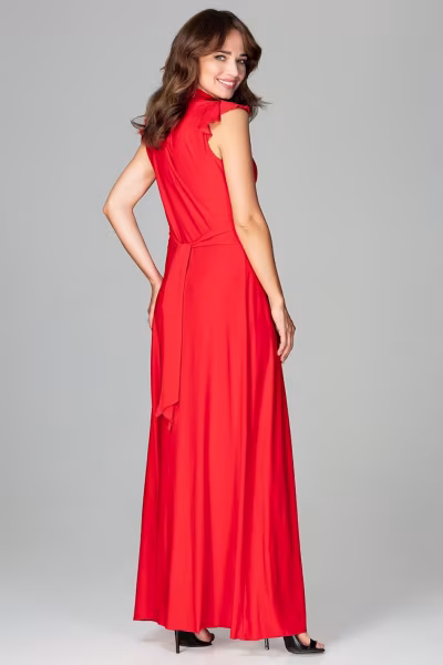 Sukienka Model K486 Red - Lenitif — zdjęcie 3